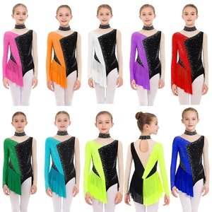 Women Ballet Dance Dress Gym Leotard Ballroom Lyrical Figure Ice - Foto 7