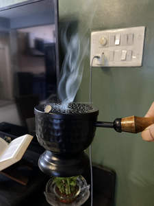 Base martelée brûleur d'encens maison purifiant Loban Dhoop Dani - Product Image 2