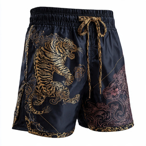 Pantalones Cortos de Entrenamiento Personalizados, Pantalones Cortos Profesionales de Boxeo y MMA con Cintura Elástica, Pantalones Cortos de Lucha MMA Unisex - Product Image 4