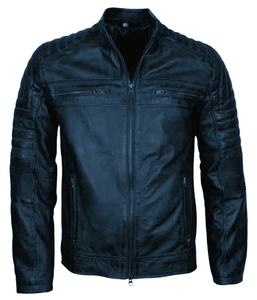 Venta al por mayor chaqueta de invierno de cuero motoristas calientes personalizable High Street cierre de cremallera Sherpa satén tela transpirable forro de viscosa - Product Image 1