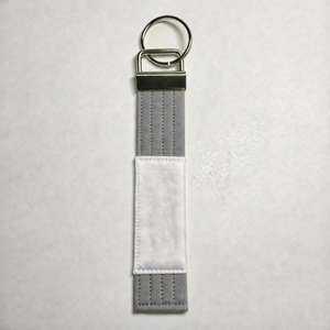 Taekwondo Karate Black Belt Keychain Embroidered Jiu Jitsu Belt <b>Key</b> Holder Martial Arts Gift Idea Custom Size - Product Image 6