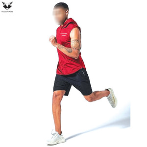 Al por mayor, el mejor material, paquete de 3 sudaderas sin mangas para hombre, camisetas de entrenamiento, camisetas con capucha para musculación, ropa deportiva. - Product Image 3
