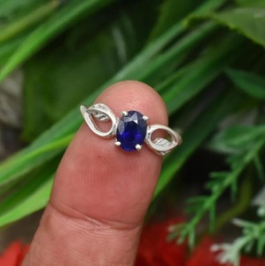 Natural Tanzanite Gemstone <b>Ring</b> 925 Sterling Silver Handmade Elegant <b>Ring</b> <b>Fine</b> Jewelry Gift for Women - Product Image 1