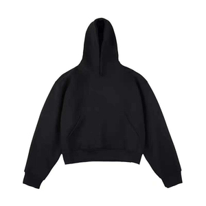 Sudadera Corta con Capucha para Mujer, 100% Algodón, Forrada, Casual, de Invierno, con Logotipo Personalizado - Product Image 1