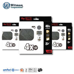 แผ่นขัดทรายซิลิคอนคาร์ไบด์ GETTA TOOLS ขนาด 125 มม. 40G แบบตาข่าย พร้อมแถบตีนตุ๊กแก ป้องกันฝุ่น สำหรับขัดสี ลอกสนิม แพ็ค 50 ชิ้น - Product Image 1