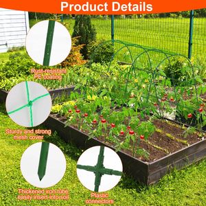 Arco en U para Hortalizas y Flores, Soporte de Jardín para Plantas Trepadoras, Uvas, Verduras y Flores en Macizos Elevados - Product Image 4