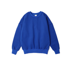 เสื้อสเวตเชิ้ตคอกลมผ้าฟลีซปักโลโก้ตามสั่งสำหรับผู้หญิง เสื้อสเวตเชิ้ตโอเวอร์ไซส์สำหรับฤดูใบไม้ร่วง เสื้อไหมพรมแขนยาวลำลองสำหรับผู้หญิง - Product Image 4