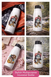 Linda Botella de Agua Metálica Kanha para Niños con Impresión Personalizada, Regalo Promocional para el Día del Padre y el Día de la Madre - Product Image 3