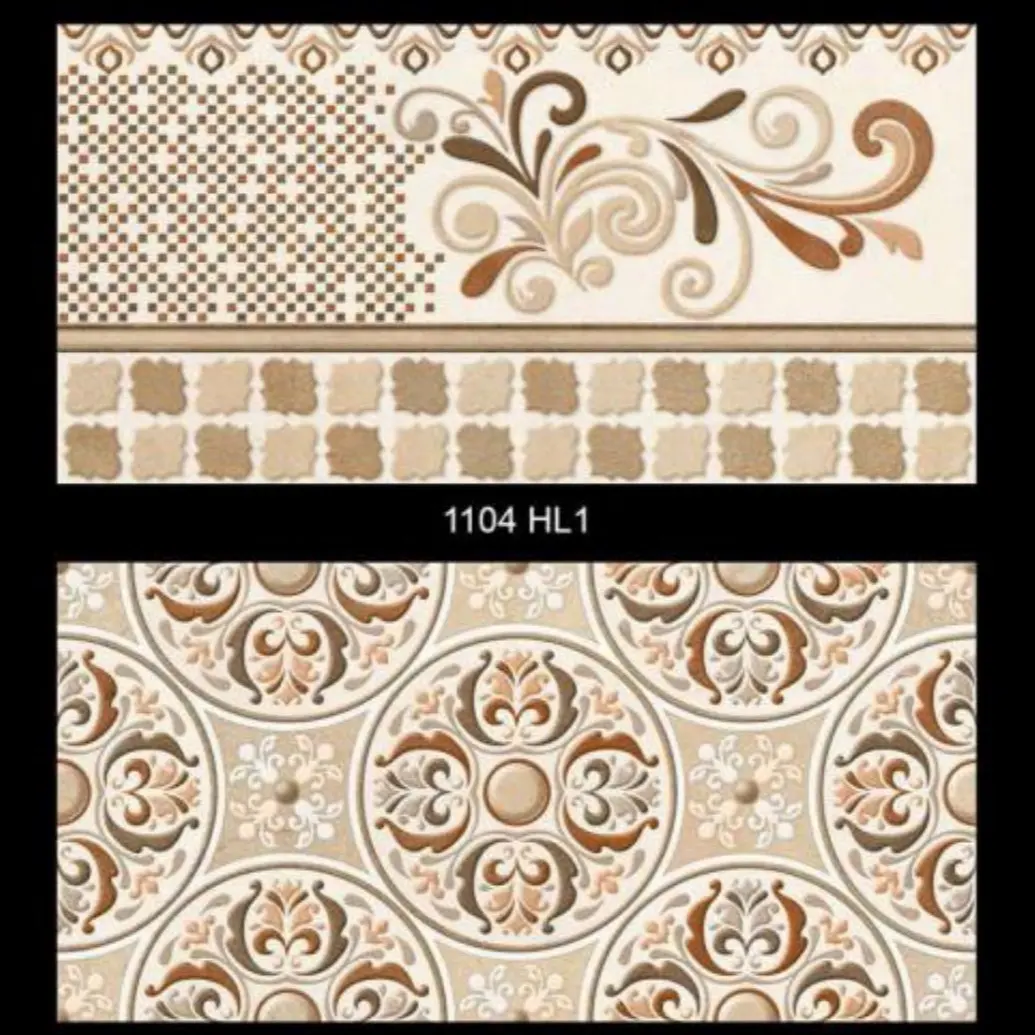 Azulejos de pared de cerámica Digital de estilo árabe, 30x60cm, 300x600mm, glaseado brillante Material de construcción, 12x24, proveedor de empresa