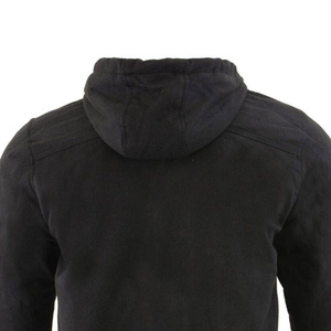 Sudadera con capucha y cremallera para hombre, negra, de forro polar, informal, de corte regular, para otoño - Product Image 6