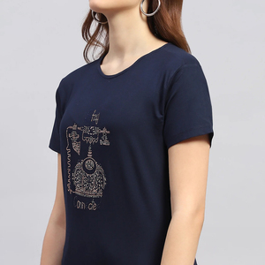 เสื้อยืดผู้หญิงคุณภาพสูง ขายส่ง แขนสั้น แฟชั่น ระบายอากาศ แห้งเร็ว คอกลม ผ้าฝ้าย/ใยไผ่ แคนวาส สวมใส่สบาย - Product Image 6
