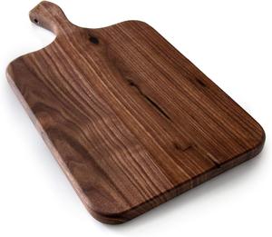 Planche à découper rectangulaire en bois d'acacia avec poignée ergonomique, épaisse, durable, compatible couteaux, finition lisse pour couper et servir - Product Image 5
