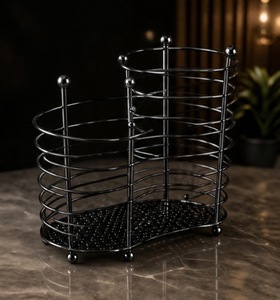 ที่วางช้อนส้อมโลหะขนาดเล็กแบบเป็นมิตรกับสิ่งแวดล้อมพร้อมที่จับ - Product Image 1