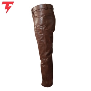 Pantalones Cortos Deportivos Personalizados de Alta Calidad para Hombre, de Cuero Genuino, Estilo Urbano, para Motociclismo, Transpirables, de Secado Rápido, para Gimnasio y Running - Product Image 3