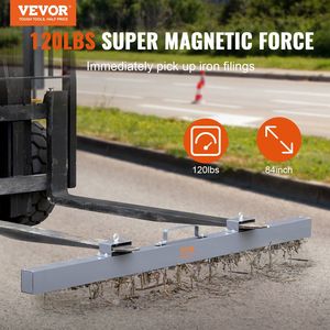 120lbs spazzatrice magnetica per carrelli elevatori di tipo industriale in acciaio per sollevamento magneti per la raccolta di bulloni di ferro trucioli di metalli per - Product Image 2