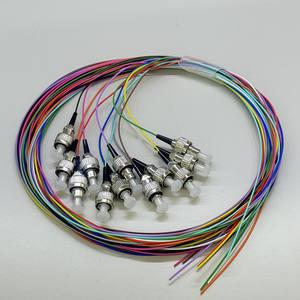 ผมเปียใยแก้วนำแสง12แกน9/125โหมดเดียวใยแก้วนำแสงแบบ Pigtail FC UPC SMF G652D 1.5เมตร - Product Image 1