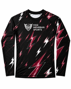 Rashguard Personalizado Unisex para MMA 2026, Logotipo Personalizado, Tejido Ecológico de Spandex/Nylon de 300g, Manga Larga, Modelo Jiu-Jitsu BJJ HMS - Product Image 2