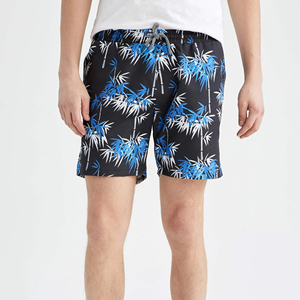 Premium Quality Summer <b>Men's</b> Board Shorts Swim <b>Trunks</b> Knitted Drawstring Closure Breathable Quick Dry Waterproof Zipper Pockets - Product Image 2