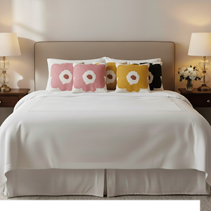 SOGA 6PC Floral Bloom Sunshine Bloom <b>Blush</b> Bloom Pillowcases Set 45cm Flower Pattern Cushion & Pillow Cover - Product Image 5