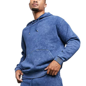 Conjunto deportivo para hombre con sudadera con efecto acid wash y pantalones jogger a juego, ropa informal de calle, para estar en casa, gimnasio, correr, entrenar y en oferta online. - Product Image 6