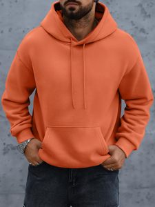 Custom Blank <b>Oversized</b> <b>Hoodies</b> <b>for</b> <b>Men</b> Heavyweight Cotton Pullover Sweatshirts Drop Shoulder Streetwear Apparel Wholesale - Product Image 5