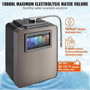 Depuratore d'Acqua Domestico a Idrogeno con 6 Impostazioni, Ionizzatore d'Acqua Alcalina pH 2.5-11.2, Filtrazione a U per Acqua Alcalina e Acida - Product Image 3