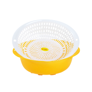 Juego de Cesta y Colador de Plástico Ecológico, Diseño Ovalado, para Lavar Frutas y Verduras en la Cocina, Venta al por Mayor de Fábrica - Product Image 5