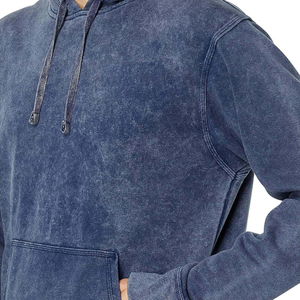 Clush Sports Zipper-Up Fleece Hoodie 100% Cotton Hip Hop Style <b>Waterproof</b> & Windproof Winter Men's Regular Fit - Product Image 4