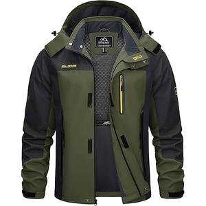 เสื้อแจ็คเก็ตพัฟเฟอร์มีฮู้ดสำหรับผู้ชายสำหรับฤดูหนาว บุด้วยใยโพลีเอสเตอร์ ทนทาน ดีไซน์วินเทจพร้อมโลโก้ด้านหน้า - Product Image 2