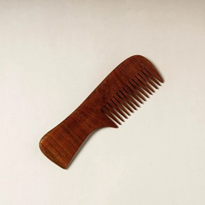 Wooden Handle Ox Horn Hair Comb Handmade Wide Tooth Detangling Comb for Men Women <b>Beard</b> Hair <b>Care</b> Grooming Tool - Product Image 6