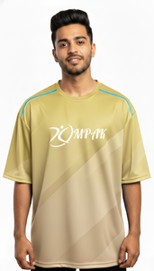 เสื้อยืดโอเวอร์ไซส์แฟชั่นล้ำสมัย พิมพ์ลายแบบซับลิเมชั่น ผลิตจากผ้าโพลีเอสเตอร์/คอตตอน สำหรับผู้ชาย สไตล์ลำลอง สตรีทแวร์ ทรงปกติ - Product Image 3