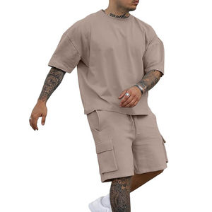 Conjunto de Camiseta y Pantalones Cortos de Verano de Alta Calidad 100% Algodón, Ropa Casual para Hombre, Conjunto de Verano de Camiseta y Pantalones Cortos para Hombre - Product Image 2