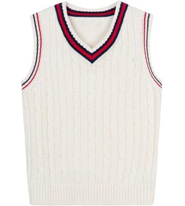 Cárdigan de punto sin mangas transpirable de primera calidad para hombre, chaleco suéter con botones y cuello en V, tops de moda europea de alta gama - Product Image 5