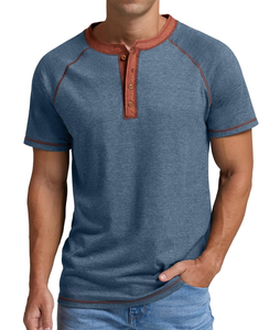 Camiseta de algodón premium para hombre, cuello redondo, informal, manga corta, suave, transpirable, lisa, para impresión personalizada, ropa al por mayor - Product Image 1