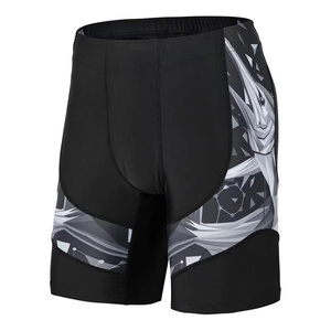 <b>Mens</b> Athletic Running <b>Compression</b> <b>Shorts</b> Custom Logo Elastic Waist Solid Stretch Moisture Wicking Eco-Friendly Quick Dry - Product Image 1