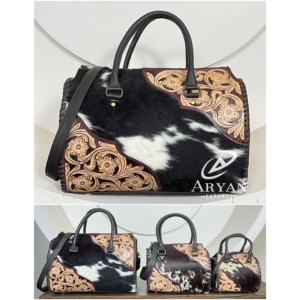 Sac bandoulière Speedy en cuir de vachette véritable, style floral, fait main, tendance 2026, vente en gros OEM ODM - Product Image 1