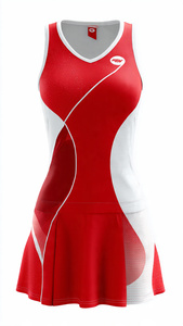 Robes de netball 100% polyester pour femmes, robe de tennis personnalisée par sublimation, robe d'entraînement sportive pour femmes - Product Image 4