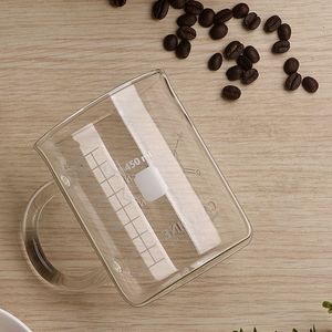 1 Bicchiere in Vetro Borosilicato Trasparente con Scala Graduata, Bicchiere da Caffè di Alta Qualità per Condividere - Product Image 6