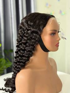 Perruque de luxe en cheveux humains bouclés, 100% cheveux vietnamiens, directement de l'usine, sans colle, cheveux bruts, perruques en dentelle HD - Product Image 2