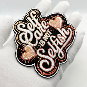 Factory Price Custom Design Lightweight Embroidery Patches <b>Top</b> Seller Sew Twill Fabric Embroidered Badges for Hat Clothing Bags - Product Image 2