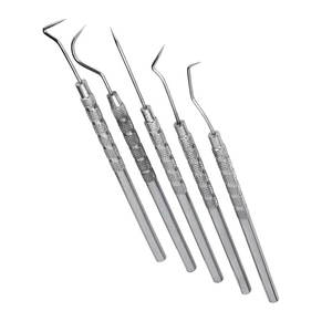 Instrumento de Laboratorio Periodontal, Sondas Perio con Recubrimiento de Color, Explorador Dental Manual con Agarre Ergonómico, Ligero, de Acero Inoxidable - Product Image 1