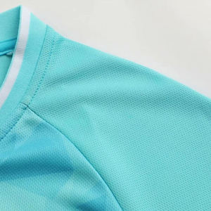 High Quality Custom Made <b>Soccer</b> Uniform Short Sleeve V-neck Front Logo Quick Dry Breathable 100% Polyester Sublimation Design - Product Image 4