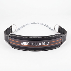 Cinturón de Cuero Profesional para Ejercicios de Dips con Cadena, Cinturones de Cuero Premium para Dips Unisex con Cadena para Levantamiento de Pesas - Product Image 5