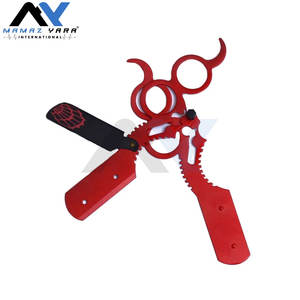 Rasoir droit professionnel pour barbier, couteau à raser la barbe, lame de rasoir en acier inoxydable |   Toilettage manuel - Product Image 4