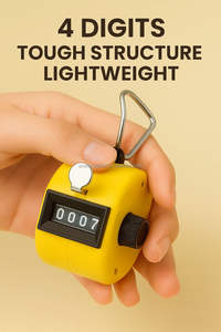 4 Digits <b>Hand</b> Held Digital Tally Counter Roller Counting Device Digital <b>Hand</b> Counter Mechanical Totalizer - Product Image 3