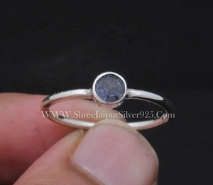 Bague en argent sterling 925 avec pierre précieuse améthyste pour femme, bijoux artisanaux certifiés pour mariages et fêtes - Product Image 2