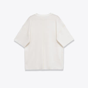 Camiseta Clásica Oversize Esencial para Hombre y Mujer 2026, Color Beige Suave, Corte Holgado, Algodón Liso, Estilo Urbano, Verano, Top Básico HD - Product Image 4