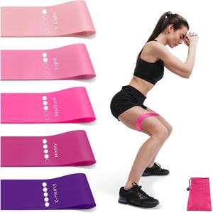 Ensemble de bandes de résistance multicolores pour l'entraînement, 5 niveaux de résistance, pour faire des exercices - Product Image 1