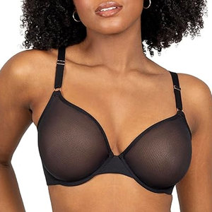 Sujetador de malla transpirable para mujer, tallas grandes, diseño personalizado, logo frontal, alto soporte, ecológico, ligero, ajuste cómodo, fitness 2026 - Product Image 1