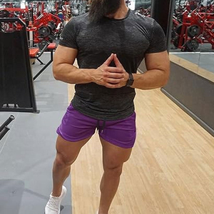 Shorts de sport confortables et solides, fabriqués en usine, design personnalisé, votre propre logo, respirants, séchage rapide, taille élastique pour hommes - Product Image 5